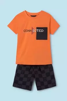 Детский шерстяной комплект Mayoral, оранжевый