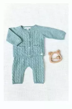 Детский шерстяной комплект Tartine Et Chocolat, бирюзовый