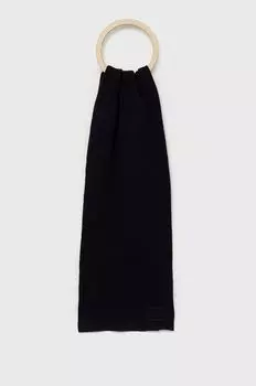 Детский шерстяной шарф Superdry, темно-синий