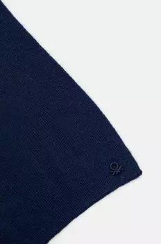 Детский шерстяной шарф United Colors of Benetton, темно-синий