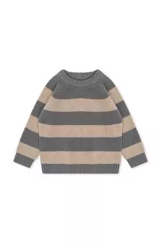 Детский шерстяной свитер Konges Sljd, серый