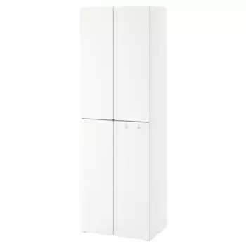 Детский шкаф, белый, 60x42x181 см, PLATSA/SMSTAD IKEA