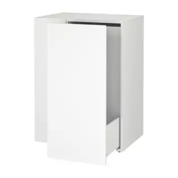 Детский шкаф, белый, 80x55x108 см, SMSTAD IKEA