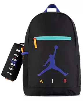 Детский школьный рюкзак Air и пенал, набор из 2 предметов Jordan, черный
