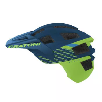 Детский шлем CRATONI MTB AllSet Pro Jr. синий/зеленый матовый, синий