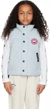 Детский синий пуховый жилет Vanier Canada Goose Kids
