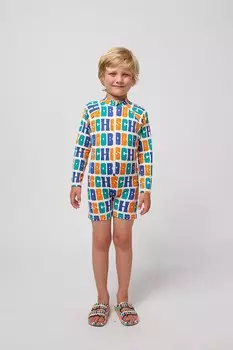 Детский слитный купальник Bobo Choses, оранжевый