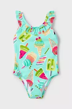 Детский слитный купальник Mayoral, бирюзовый