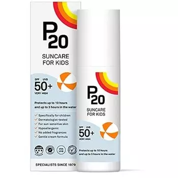 Детский солнцезащитный крем Riemann Lsf50+ 100 мл — длительная защита до 10 часов — водонепроницаемость до 3 часов — подходит для детей от 1 года и старше, P20