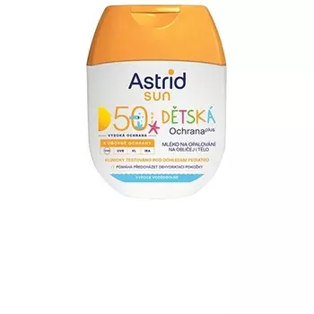 Детский солнцезащитный лосьон для лица и тела SPF 50 60 мл Astrid
