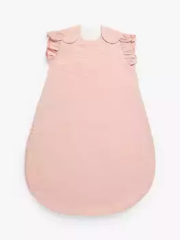 Детский спальный мешок John Lewis Frill Sleeve Muslin Baby, розовый