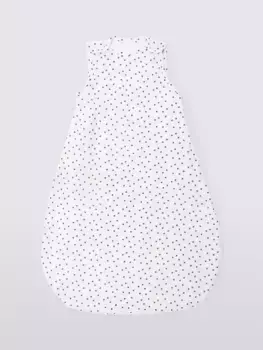 Детский спальный мешок John Lewis Star Print Muslin Cotton Baby, белый
