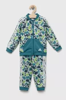 Детский спортивный костюм Adidas, бирюзовый
