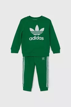 Детский спортивный костюм adidas Originals CREW SET, зеленый