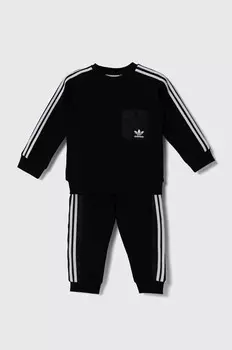 Детский спортивный костюм adidas Originals CREW SET, черный