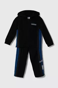 Детский спортивный костюм adidas Originals FZ HOODIE SET, черный