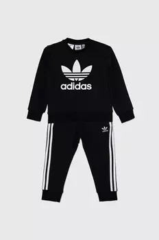 Детский спортивный костюм adidas Originals TREFOIL CREW SE, черный