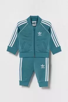 Детский спортивный костюм adidas Originals, зеленый