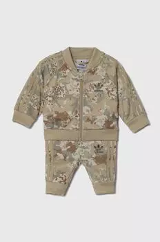 Детский спортивный костюм adidas Originals, зеленый