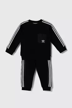 Детский спортивный костюм CREW SET adidas Originals, черный