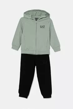 Детский спортивный костюм Ea7 Emporio Armani, зеленый