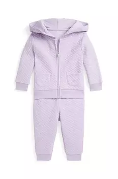 Детский спортивный костюм из хлопка Polo Ralph Lauren, фиолетовый