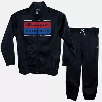 Детский спортивный костюм на молнии Champion, черный