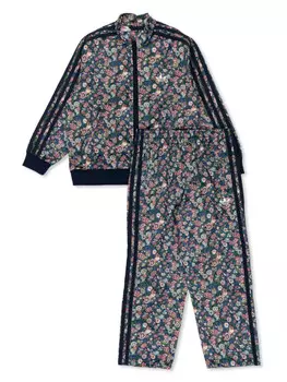 Детский спортивный костюм с цветочным принтом Adidas Adidas Kids, синий