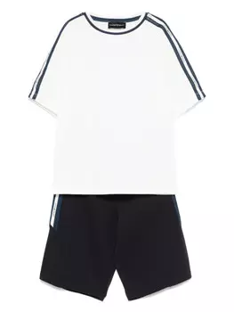 Детский спортивный костюм с логотипом Emporio Armani Kids, белый