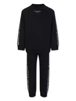 Детский спортивный костюм с принтом Balmain Balmain Kids, черный