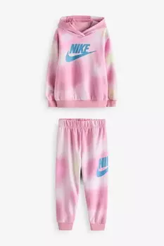 Детский спортивный костюм с принтом Solarized Nike, розовый