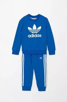 Детский спортивный костюм TREFOIL CREW SE adidas Originals, синий