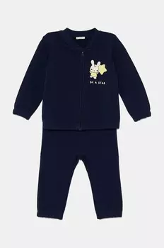 Детский спортивный костюм United Colors of Benetton из хлопка, темно-синий