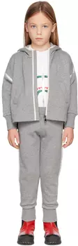 Детский спортивный костюм в серую полоску Moncler Enfant