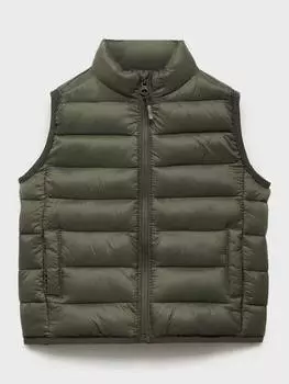 Детский стеганый жилет alvarito Mango, цвет Beige Khaki