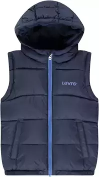 Детский стеганый жилет Levi's "LVB ESSENTIAL VEST", с контрастной молнией Levi'S Kids, цвет Dress Blues