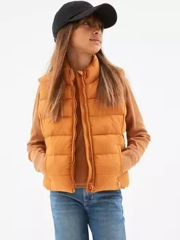 Детский стеганый жилет на меху. Gap, оранжевый