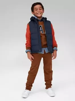 Детский стеганый жилет от холода Gap, синий