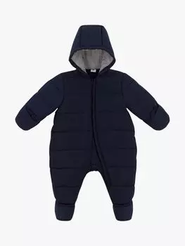Детский стеганый зимний комбинезон Petit Bateau, дым