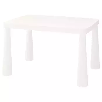 Детский стол IKEA MAMMUT, 77х55 см, белый