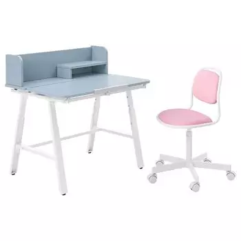 Детский стол и стул PIPLRKA/RFJLL IKEA, розовый