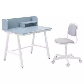 Детский стол и стул PIPLRKA/RFJLL IKEA, серый