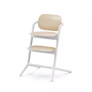 Детский стульчик lemo белый кленовый песочно-белый Cybex, белый/бежевый