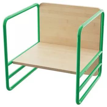 Детский стул SMASKRAKE IKEA, зеленый