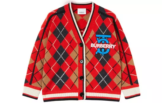 Детский свитер Burberry, красный