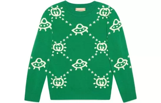 Детский свитер Gucci, зеленый