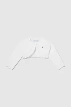 Детский свитер из смесовой шерсти Mayoral, белый