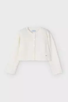 Детский свитер из смесовой шерсти Mayoral, бежевый