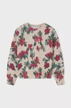 Детский свитер из смесовой шерсти Mayoral, розовый