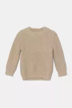 Детский свитер из смесовой шерсти RIGNOR Jamiks, бежевый